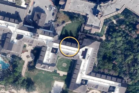 Beach Club Marketplace from the air, 2026