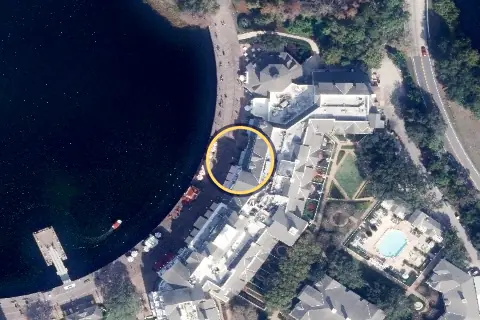 BoardWalk Deli from the air, 2026