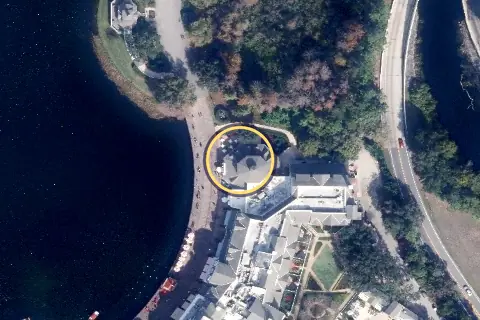 The Cake Bake Shop® Restaurant by Gwendolyn Rogers from the air, 2026