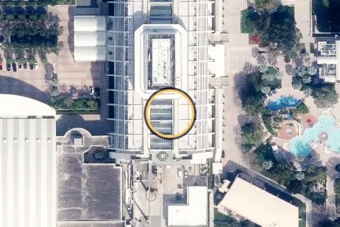 Chef Mickey's from the air, 2026