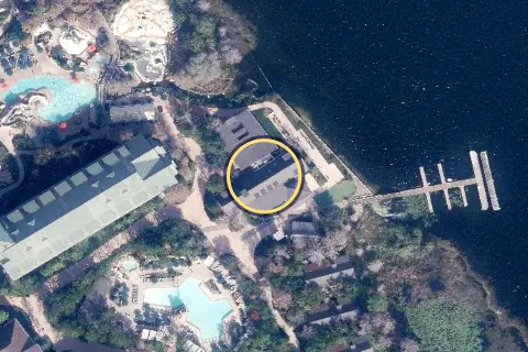 Geyser Point Bar & Grill from the air, 2026
