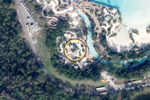 Ketchakiddee Creek from the air, 2026