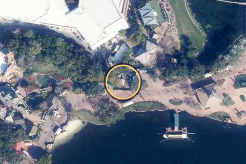 La Poutinerie from the air, 2026