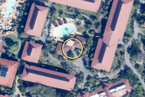 Oasis Bar & Grill from the air, 2026