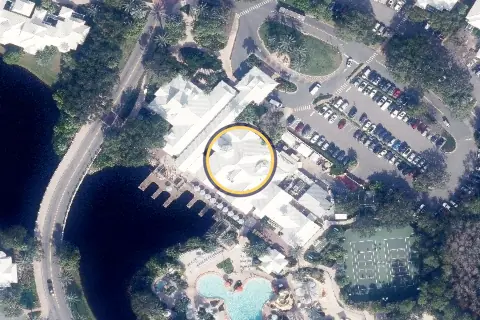 Olivia's Cafe from the air, 2026
