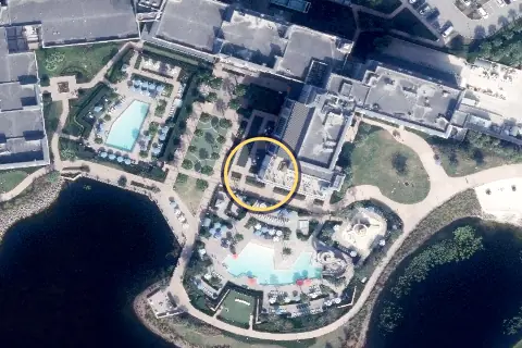 Primo Piatto from the air, 2026
