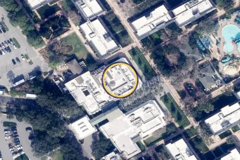 Sassagoula Floatworks and Food Factory from the air, 2026