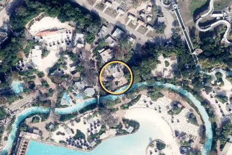 Snack Shack from the air, 2026