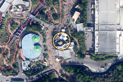 Woody's Lunch Box from the air, 2026