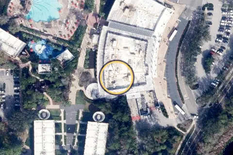 World Premiere Food Court from the air, 2026