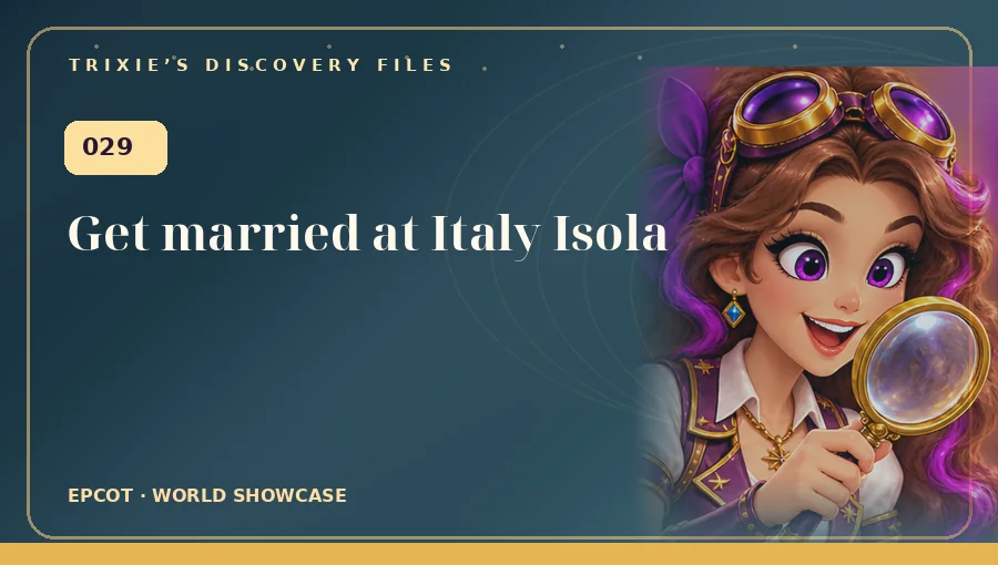 Trixie art: Get married at Italy Isola