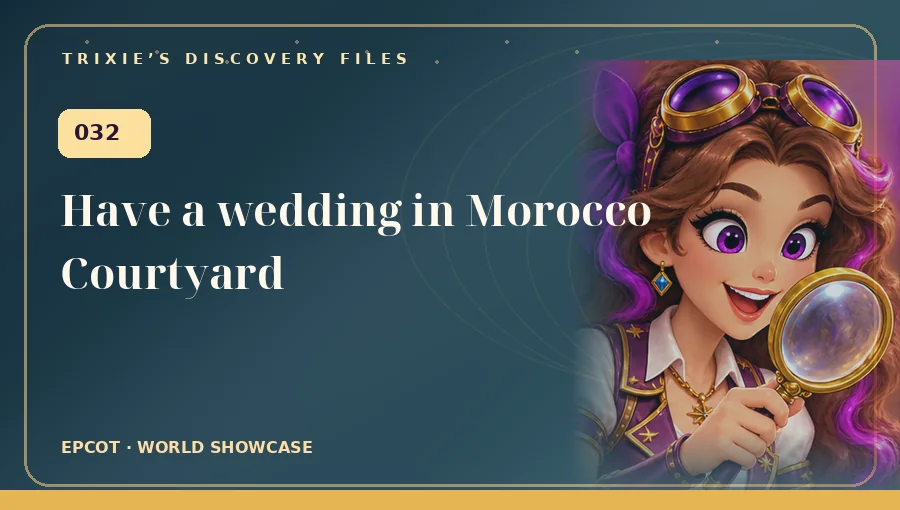 Trixie art: Have a wedding in Morocco Courtyard