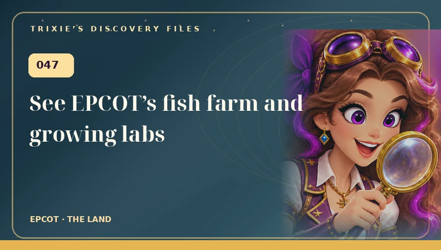 Trixie art: See EPCOT’s fish farm and growing labs