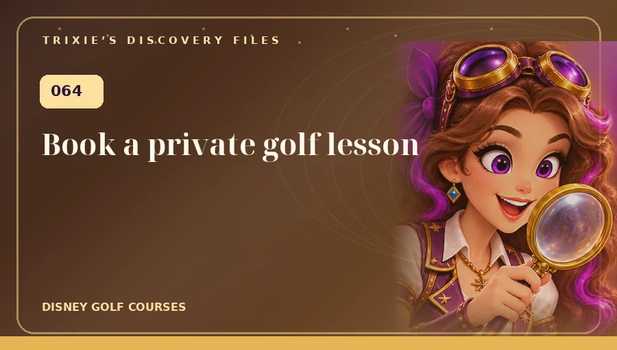 Trixie art: Book a private golf lesson
