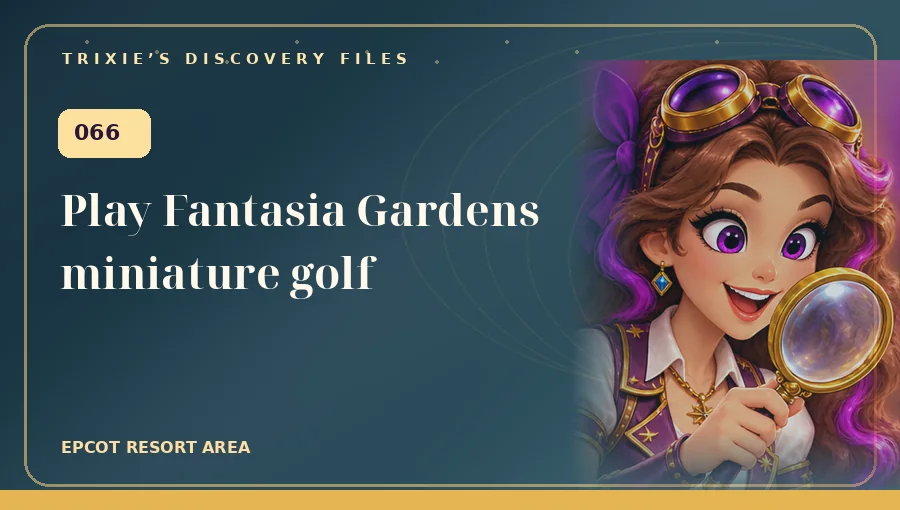 Trixie art: Play Fantasia Gardens miniature golf