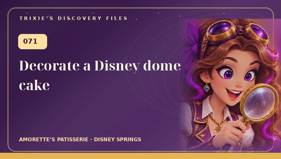 Trixie art: Decorate a Disney dome cake