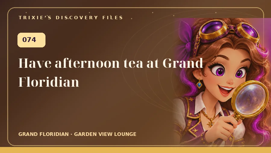 Trixie art: Have afternoon tea at Grand Floridian