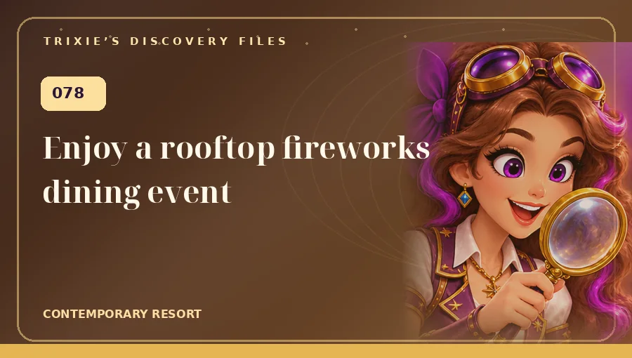 Trixie art: Enjoy a rooftop fireworks dining event