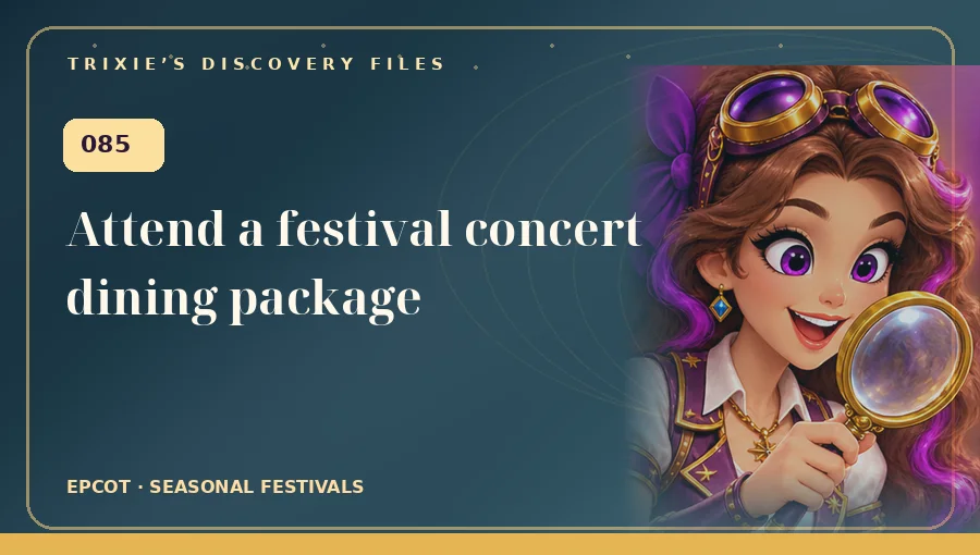 Trixie art: Attend a festival concert dining package