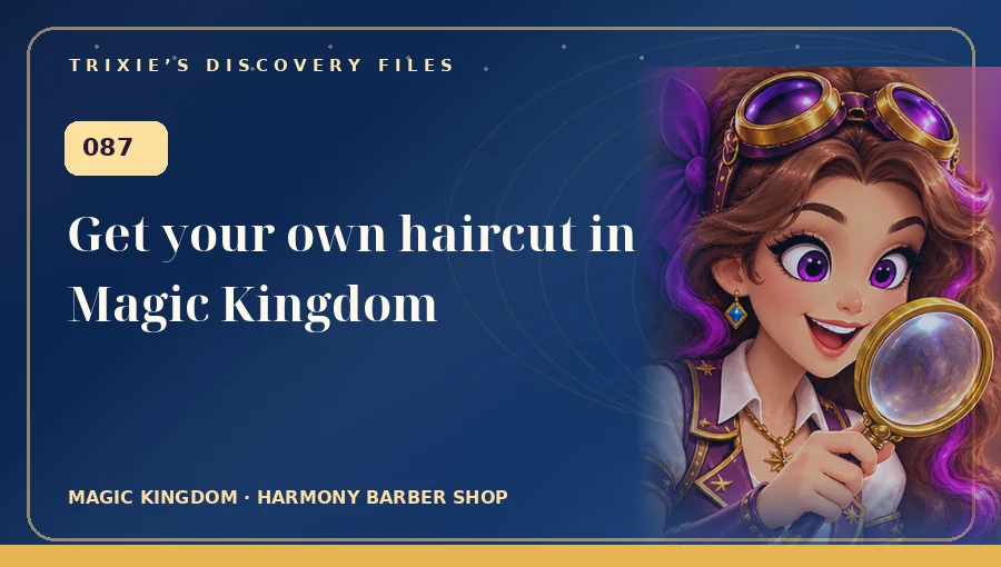 Trixie art: Get your own haircut in Magic Kingdom