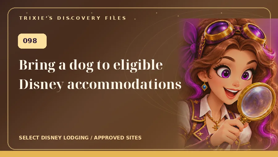 Trixie art: Bring a dog to eligible Disney accommodations