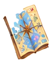 Trixie’s vintage map scroll