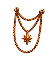 Trixie’s golden compass necklace