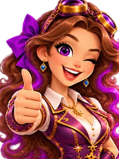 Trixie giving a thumbs-up
