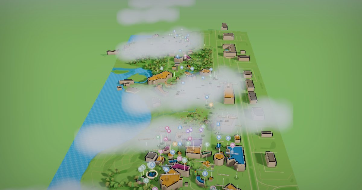 The LEGOLAND Florida Resort map, in color