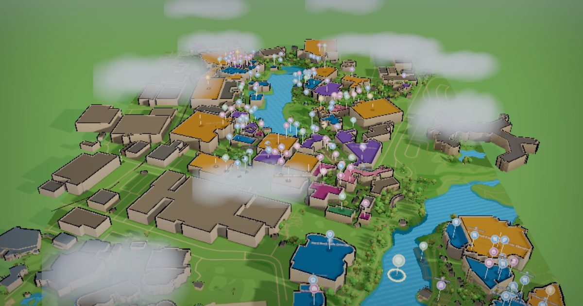 The Universal Studios Florida map, in color